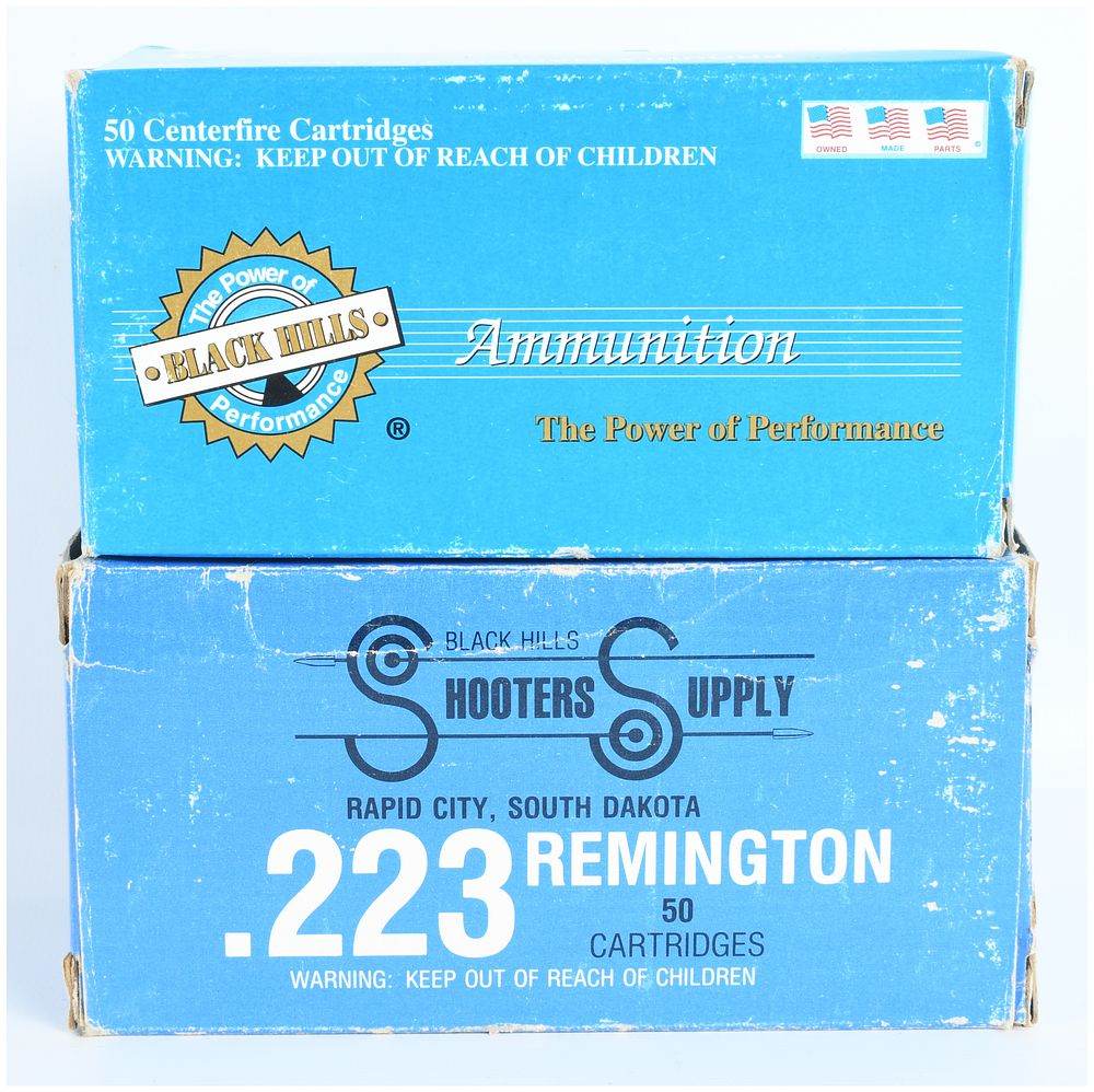 Lot 118: A Lot of 99 Rounds of Black Hills .223 Remington Ammunition