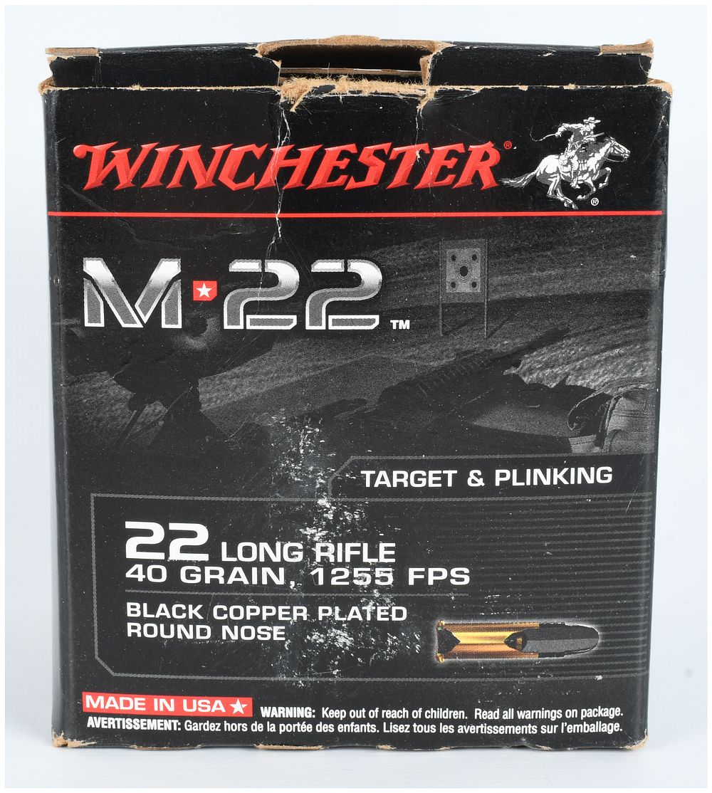 Lot 133: A Lot of 500 Rounds of Mixed .22 Long Rifle Ammunition