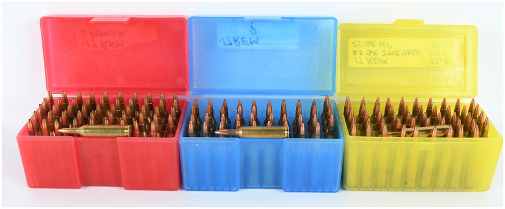 Lot 142: A Lot of 141 Rounds of Remanufactured .17 Remington Rifle Ammunition .17 Rem