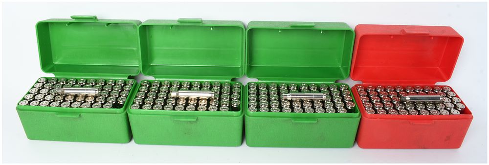 Lot 151: A Lot of 200 Remington-Peters .223 Remington Primed Nickel-Plated Brass Reloading Cases