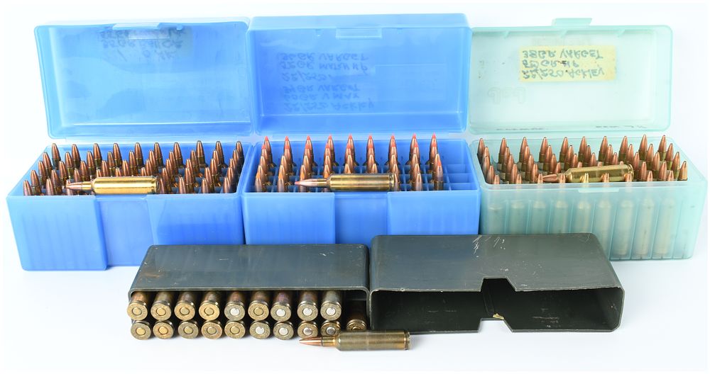 Lot 208: A Lot of 166 Rounds of .22-250 Remington and .22-250 Ackley Improved Remanufactured Ammunition
