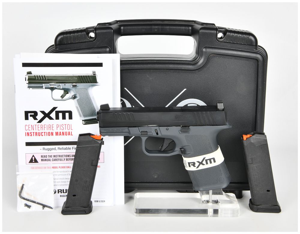 Lot 270: Ruger RXM Semi-Automatic Pistol 9mm Luger with 4 Inch Barrel