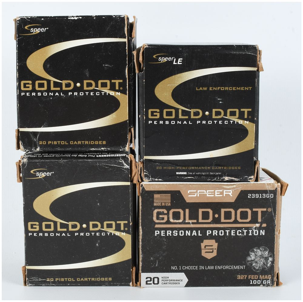 Lot 340: A Lot of 80 Rounds Speer Gold Dot Personal Protection Ammunition .327 Federal Magnum