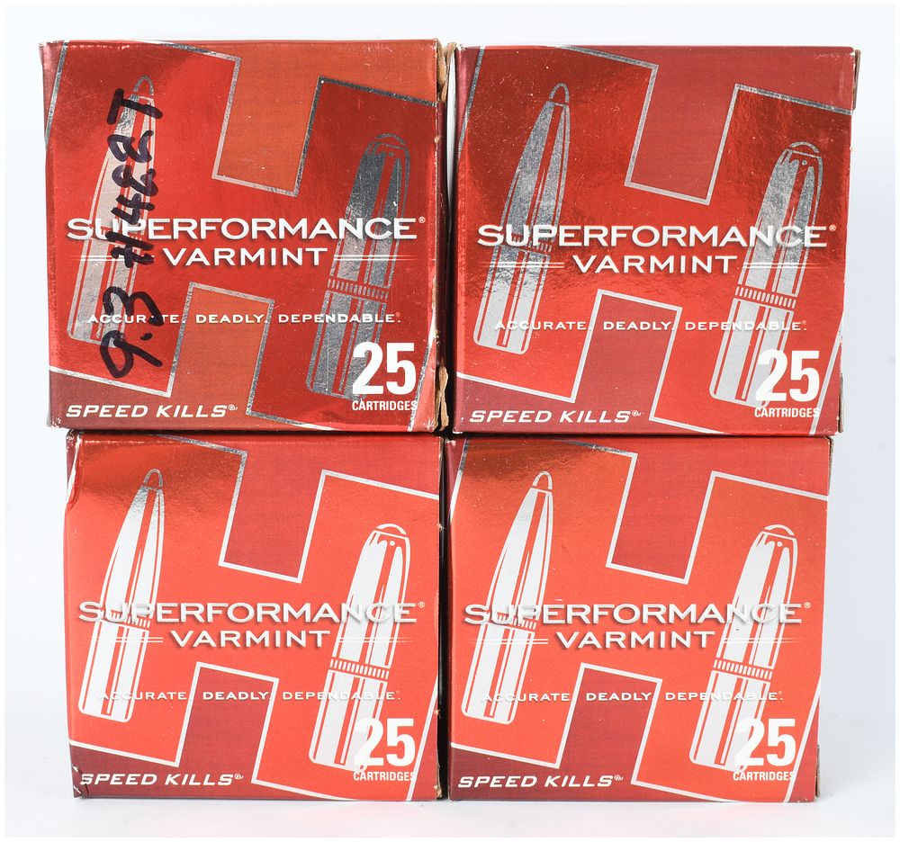 Lot 361: A Lot of 100 Rounds of Hornady Superformance Varmint .17 Hornet Ammunition
