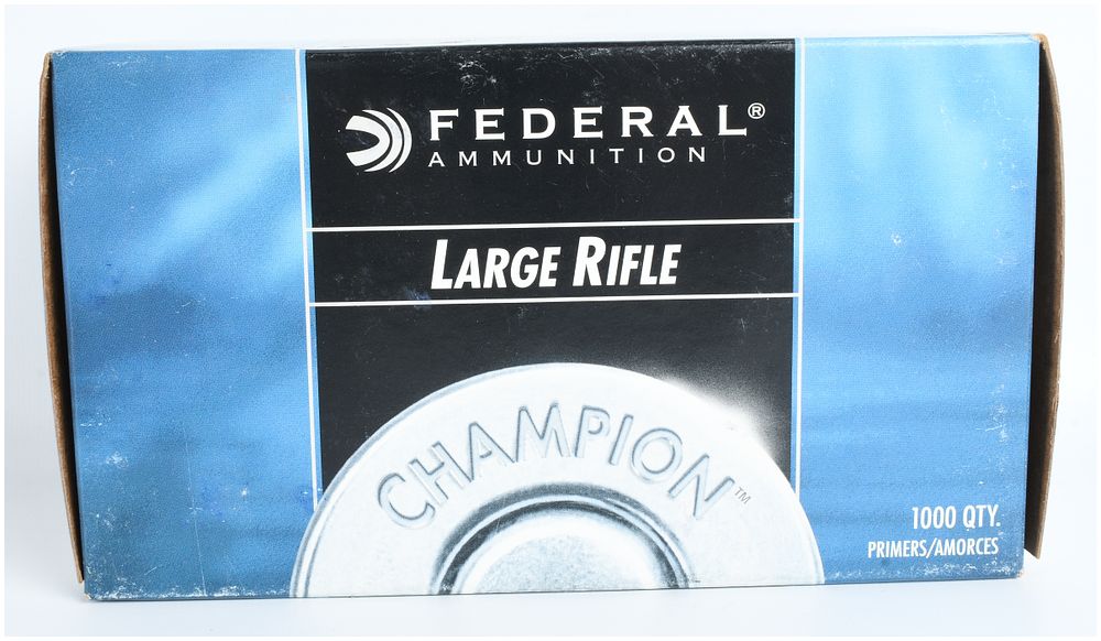 Lot 437: Federal Ammunition Champion No. 210 Large Rifle Primers 1,000 Count
