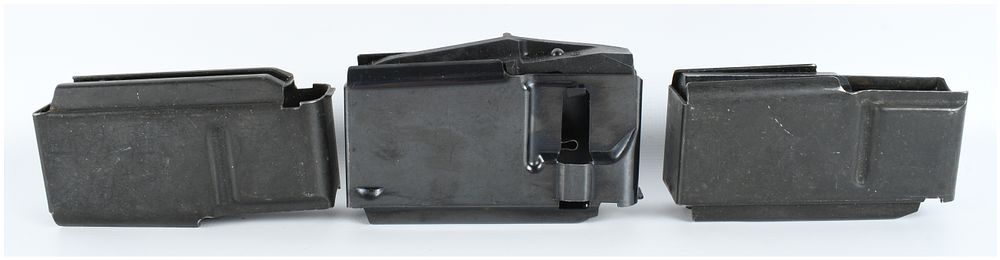 Lot 455: A Trio of Detachable Rifle Magazines Attributed to Remington and Browning