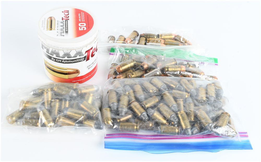 Lot 472: A Lot of 152 Mixed .45 ACP Ammunition Rounds