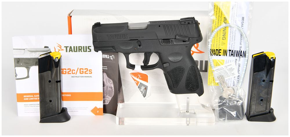 Lot 516: Taurus G2c Semi-Automatic Pistol 9mm with 3.26 Inch Barrel