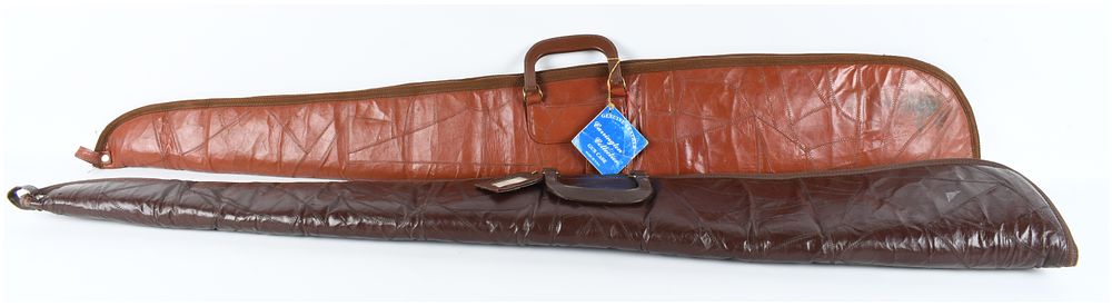 Lot 527: Two Carrington Collection Patchwork Leather Gun Cases
