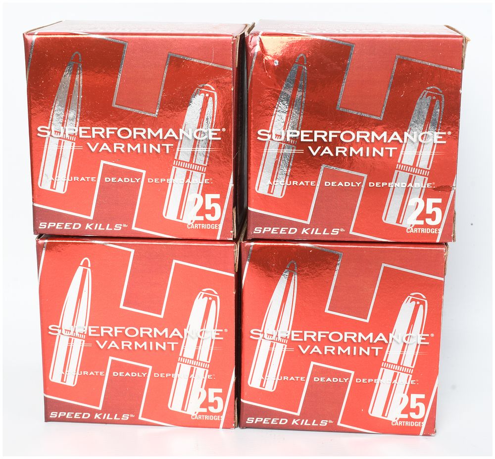 Lot 541: A Lot of 100 Rounds Hornady Superperformance Varmint Ammunition .17 Hornet