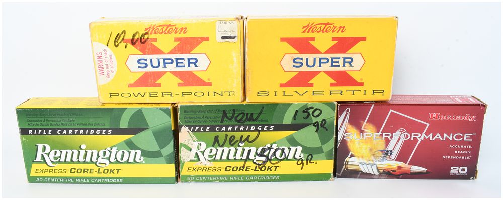 Lot 550: A Lot of 92 Rounds of Hornady Western and Remington .308 Winchester Ammunition