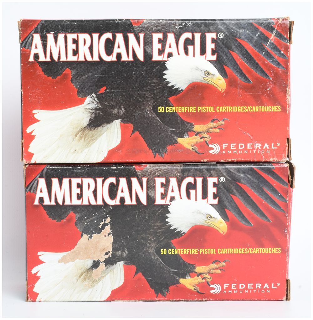 Lot 574: A Lot of 100 Rounds of Federal American Eagle .327 Federal Magnum Ammunition