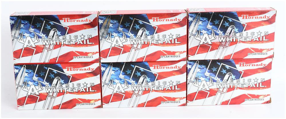 Lot 1033: Hornady American Whitetail .308 Winchester Ammunition 120 Rounds