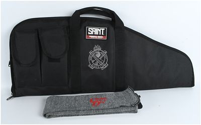 A Pair of Springfield Armory Saint Firearm Accessories Including a Soft Case and Gun Sock. This 