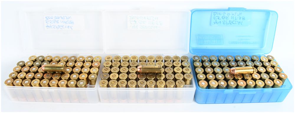 Lot 1051: A Lot of 149 Mixed Manufacturer Remanufactured .44 S&W Special Cartridges