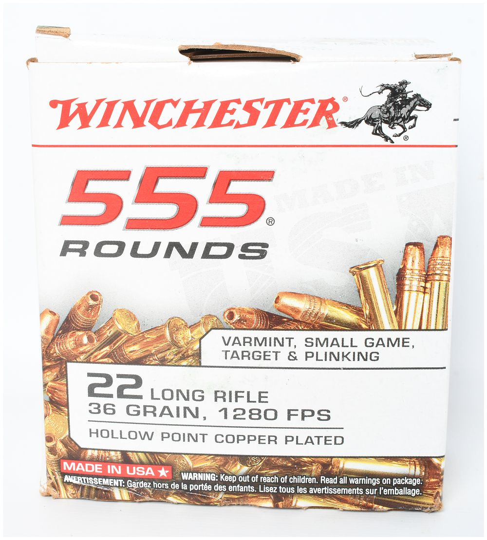 Lot 1078: Winchester 555 Bulk Pack Rimfire Ammunition .22 Long Rifle