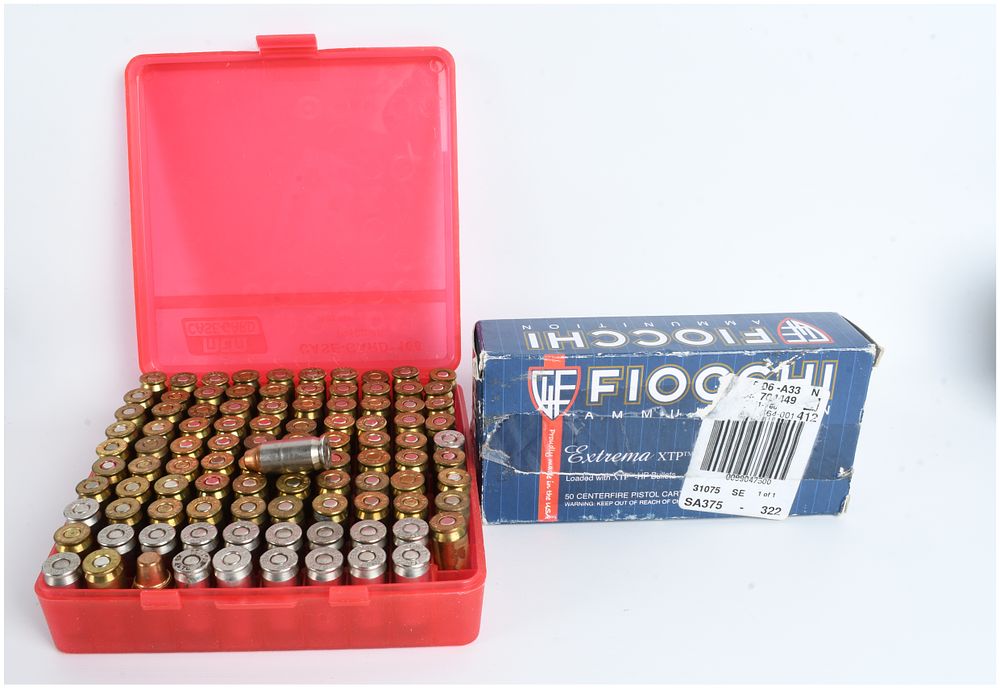 Lot 1081: A Lot of 150 Rounds of Fiocchi Extrema and Mixed Manufacturer .45 Auto Ammunition