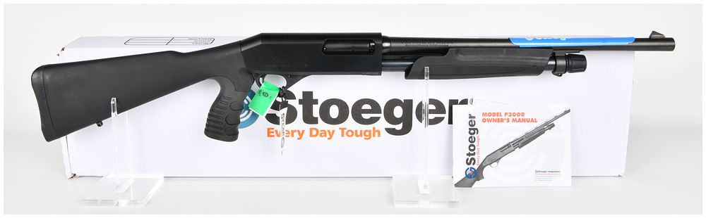 Lot 1098: Stoeger P3000 Pump Action Shotgun 12 Gauge with 19 Inch Barrel