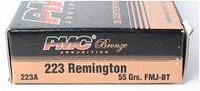 A Lot of 100 Rounds of PMC Bronze .223 Remington Ammunition. A lot of 100 rounds of PMC Bronze Image - 1
