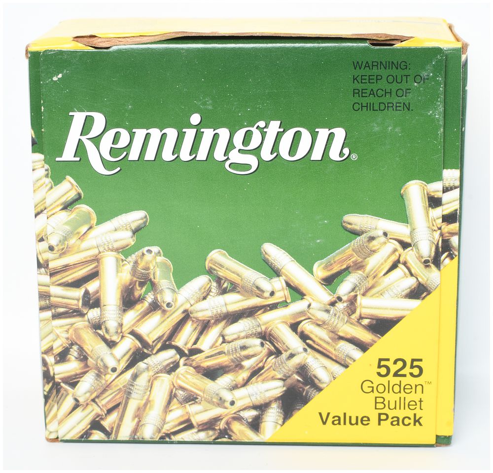 Lot 1162: Remington Golden Bullet .22 Long Rifle Ammunition 525 Rounds
