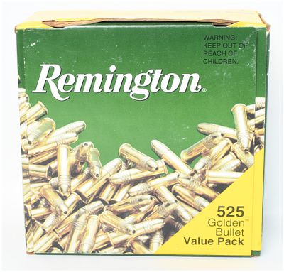 Remington Golden Bullet .22 Long Rifle Ammunition 525 Rounds. A bulk lot of 525 rounds of 