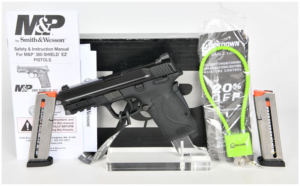 Lot 1179: Smith & Wesson M&P 380 Shield EZ M2.0 Semi-Automatic Pistol .380 Auto with 3.675 Inch Barrel