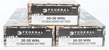 A Lot of 60 Federal Power-Shok Deer Thugs Ammunition .30-30 Win. This lot consists of 60 rounds Image - 1