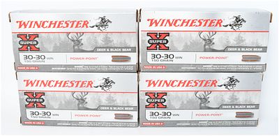 Winchester Super X Power-Point Rifle Ammunition 30-30 Win A Lot of 76 Rounds. This lot consists 