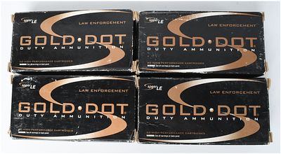 A Lot of 200 Rounds of Speer Gold Dot Duty Ammunition .357 SIG 125 Grain GDHP. This lot consists 
