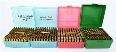 A Lot of 100 .223 Remington Live Rounds and 300 Prepped Brass Casings. This lot features a 