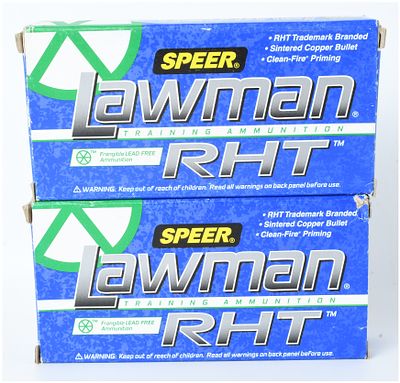 Speer Lawman RHT Training Ammunition .357 SIG 100 Rounds. This lot consists of 100 rounds of 