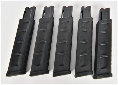 A Collection of 5 Savage Model 64 Precision 20 Round Magazines .22 LR. A collection of five 