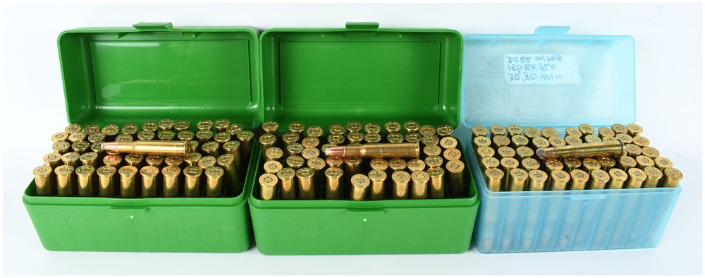 Lot 1330: A Lot of 151 Rounds of Mixed Manufacturer Remanufactured .30-30 Winchester Soft Point Ammunition