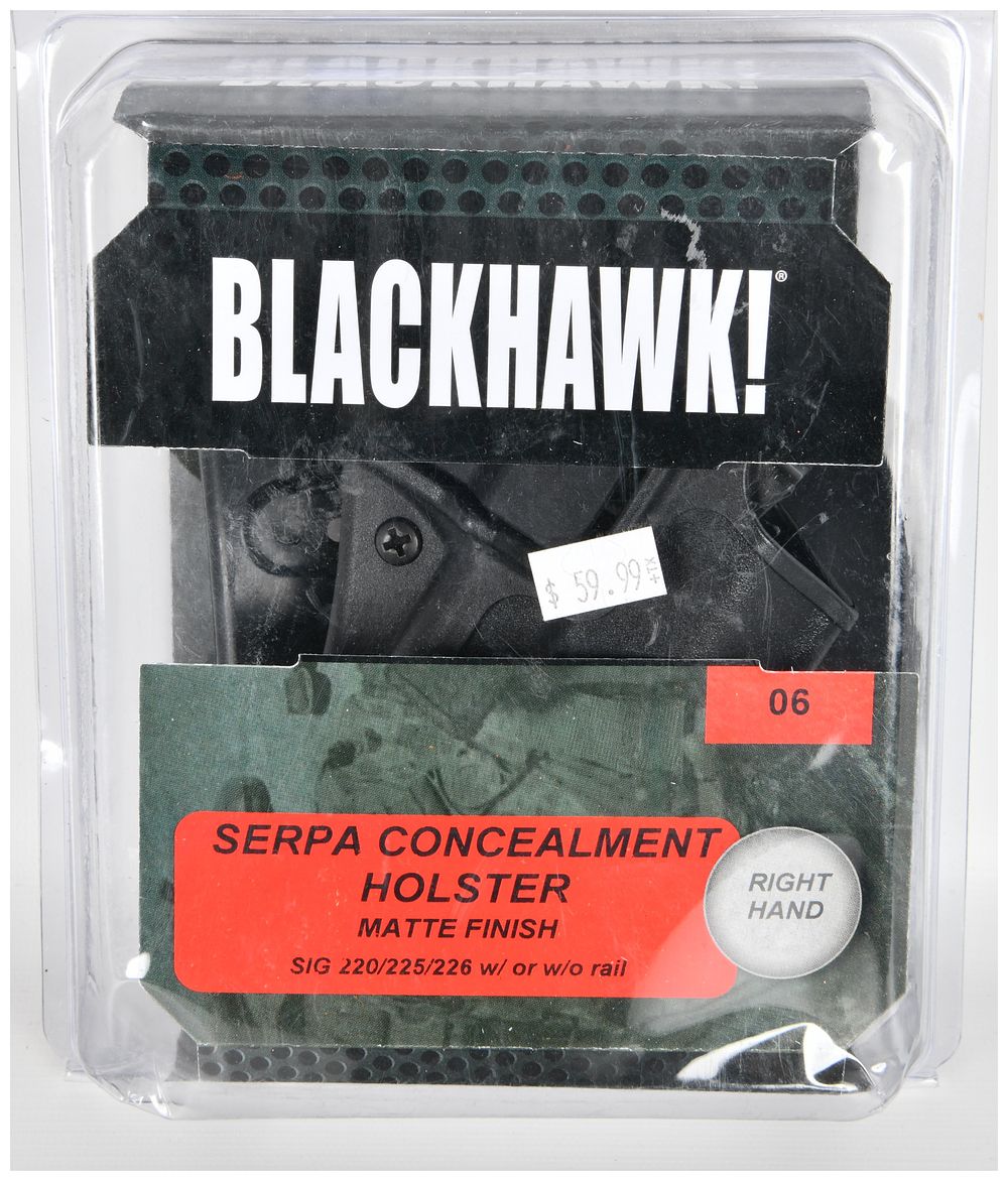 Lot 1352: Blackhawk! Serpa CQC Concealment Holster for Sig Sauer 220/225/226 Right Hand