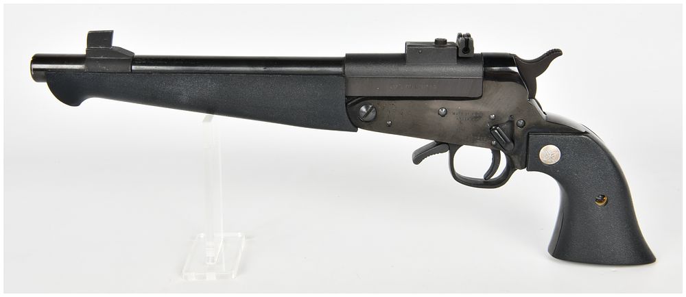 Lot 1353: Rexio Super Comanche Single Shot Break Action Pistol .45 Long Colt / .410 Gauge with 10 Inch Barrel