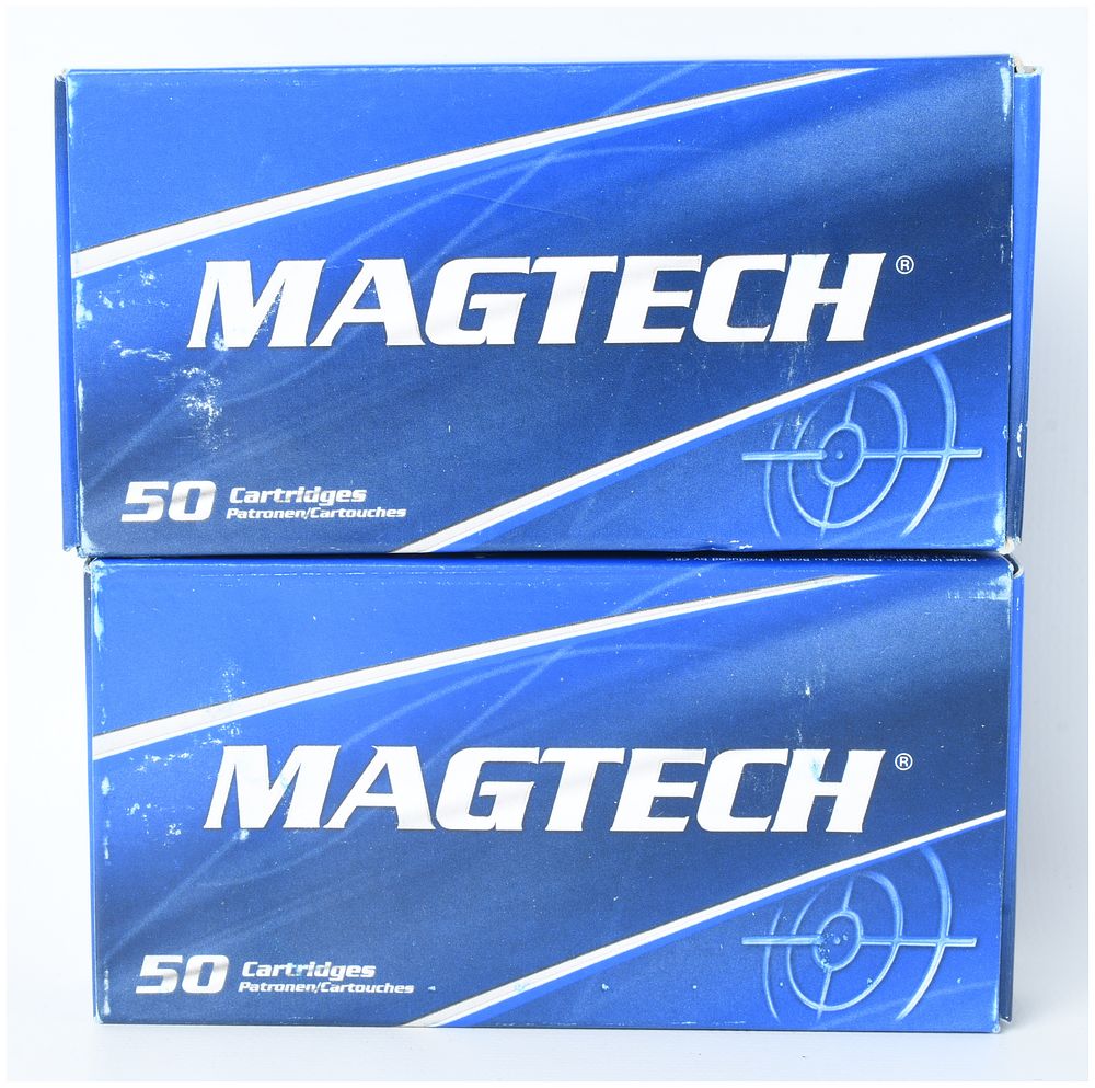 Lot 1354: A Lot of 100 Rounds of Magtech 9mm Luger 115 Grain Full Metal Jacket Ammunition