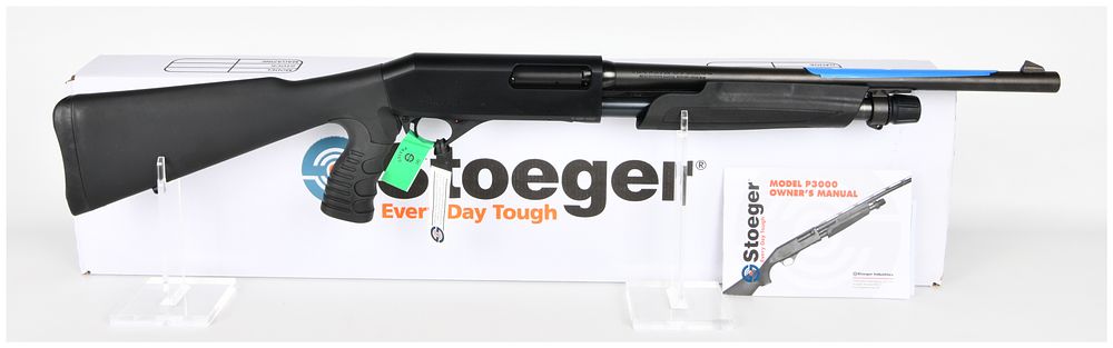 Lot 1398: Stoeger P3000 Pump-Action Shotgun 12 Gauge with 18.5 Inch Barrel