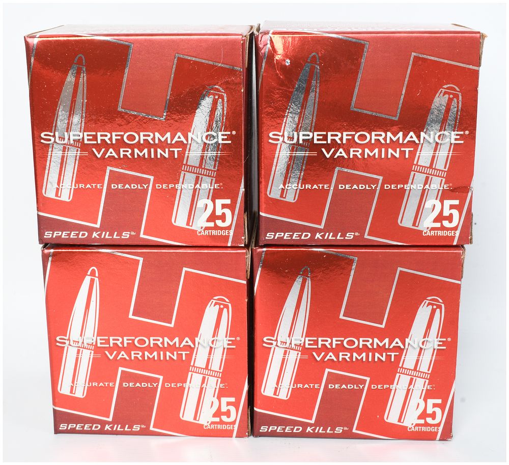 Lot 1480: A Lot of 100 Rounds of Hornady Superformance Varmint .17 Hornet Ammunition