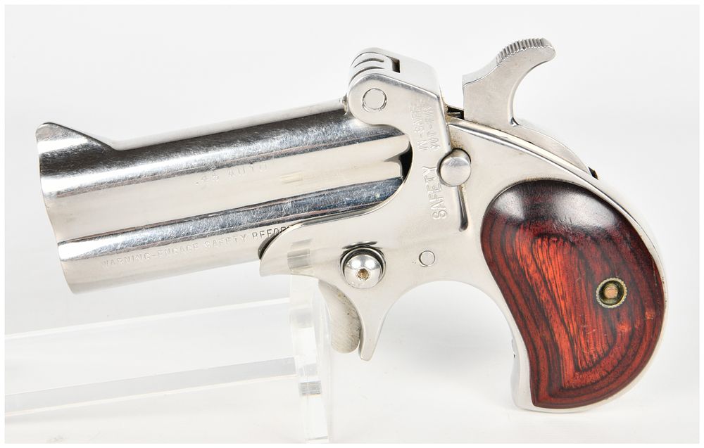 Lot 1503: American Derringer Corp. Model M-1 Break Action Over-Under Derringer Pistol .45 Auto with 3 Inch Barrel