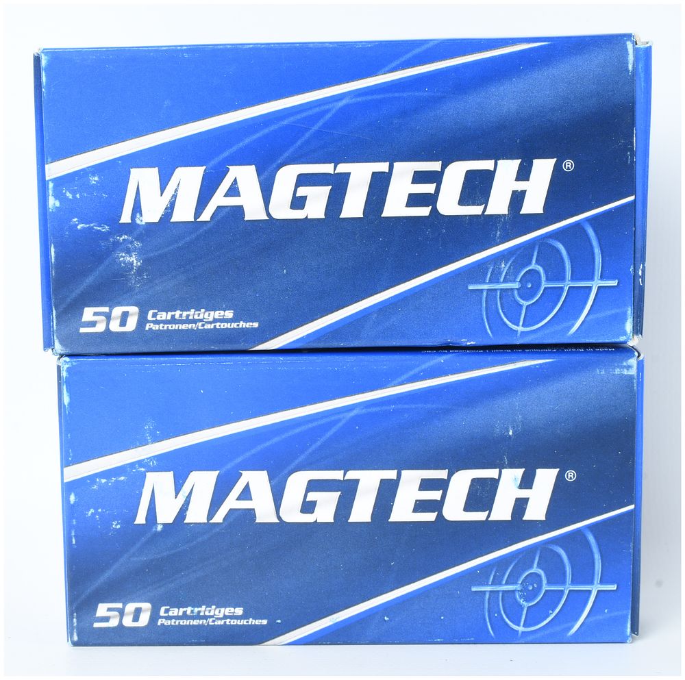 Lot 1534: A Lot of 100 Rounds of Magtech 9mm Luger 115 Grain Full Metal Jacket Ammunition