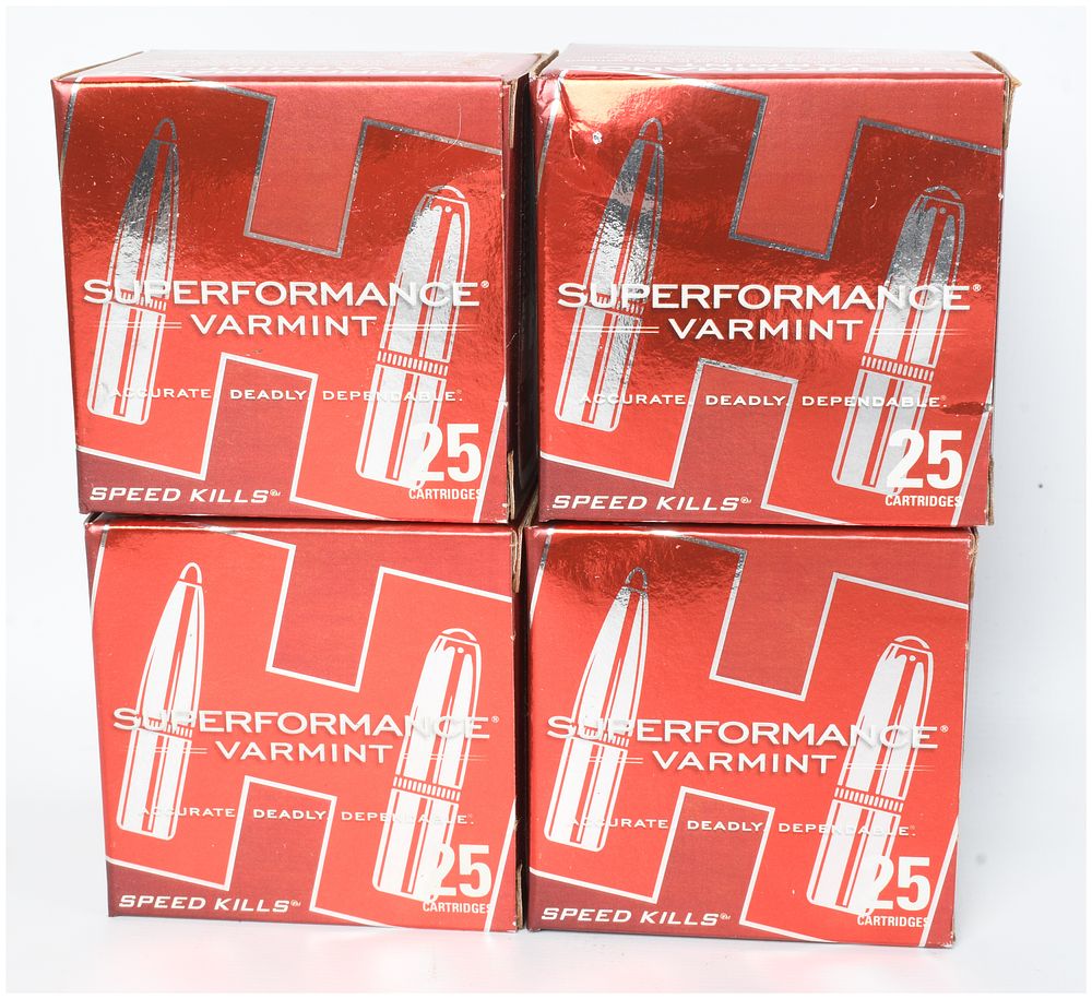 Lot 1570: A Lot of 100 Rounds of Hornady Superformance Varmint Ammunition .17 Hornet
