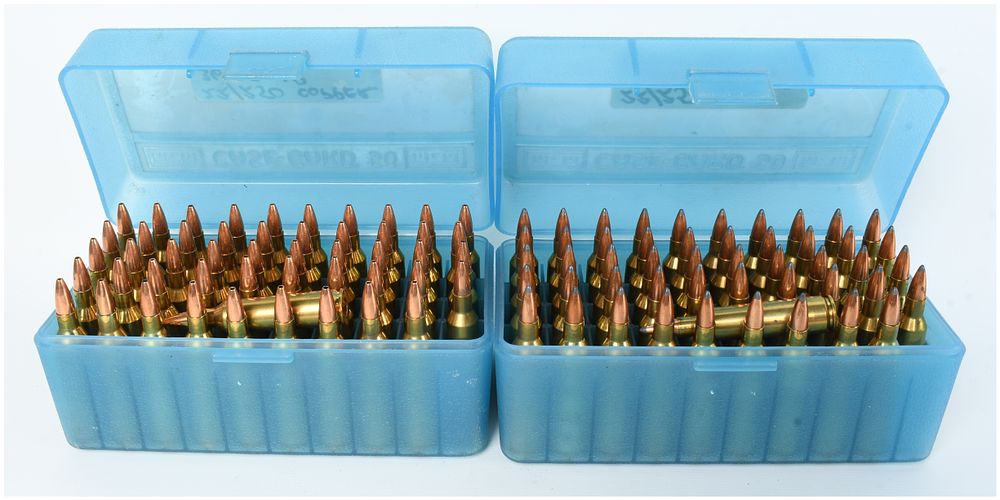 Lot 1591: A Lot of 100 Rounds of Remanufactured .22-250 Remington and .30-221 Ammunition