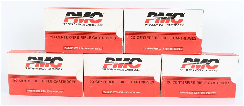 Lot 1594: A Lot of 100 Rounds of PMC .222 Remington 50 Grain PSP Ammunition