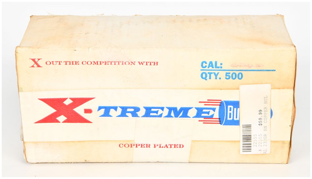 Lot 1595: X-Treme Bullets Copper Plated Round Nose Projectiles .45 Caliber 230 Grain Lot of 500
