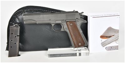 Remington Rand M1911A1 Semi-Automatic Pistol .45 ACP with 5 Inch Barrel 1943. This Remington 