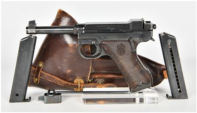 Husqvarna Model m/40 Semi-Automatic Pistol 9mm Luger with 4.75 Inch Barrel. This lot features a 