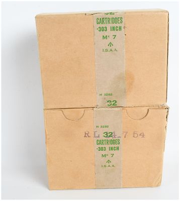 A Lot of 64 Rounds of Royal Laboratories Mark 7 Ammunition .303 British 1954. This lot consists 