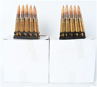 A Lot of 85 Rounds .303 British Centerfire Rifle Ammunition on Stripper Clips. This lot consists 