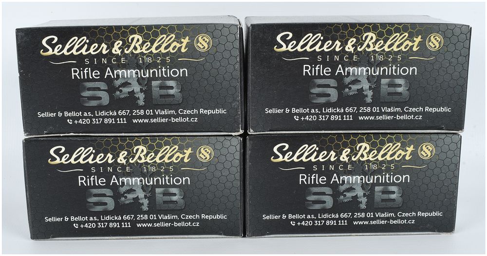 Lot 157: A Lot of 200 Rounds of Sellier & Bellot FMJ Rifle Ammunition .30 Carbine