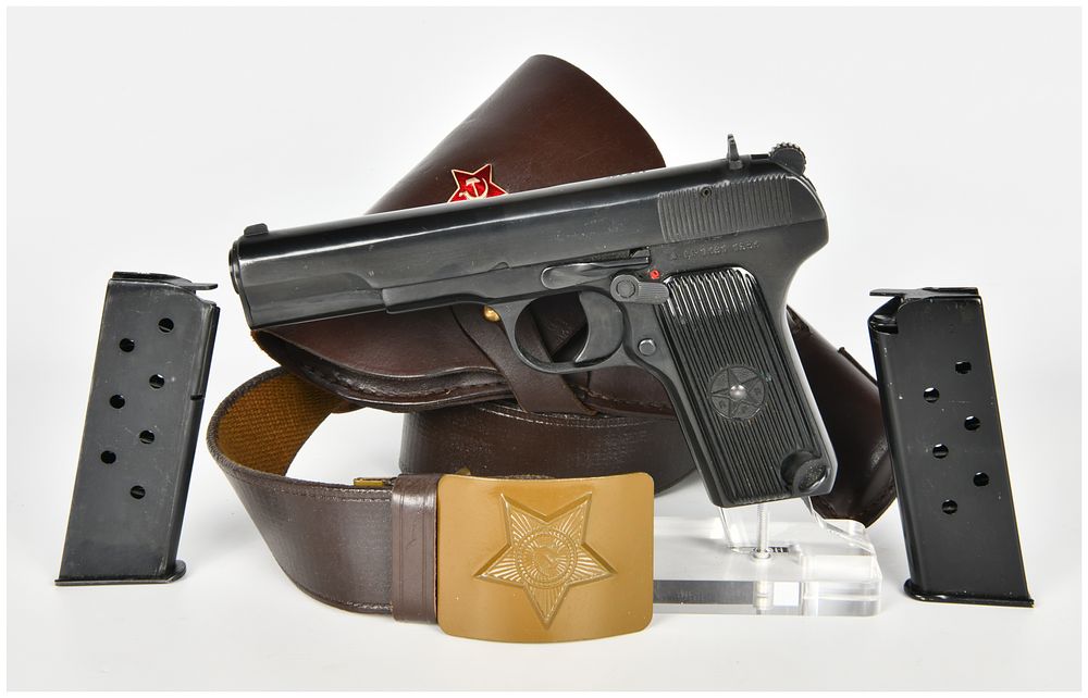 Lot 168: Romanian TTC Semi-Automatic Pistol 7.62x25mm with 4.6 Inch Barrel 1953